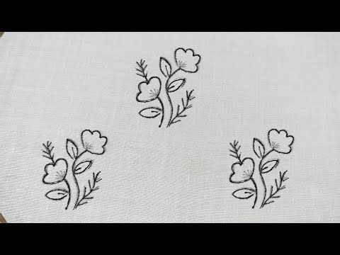 New & Simple All Over Flower Motif for Dress & Kurti Filling (Hand Embroidery)