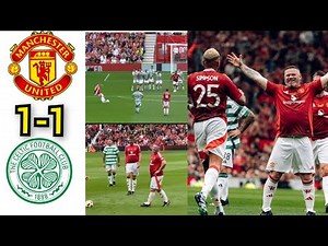 Man United legends vs Celtic legends (1-1) | Wayne Rooney superb free kick goal ...