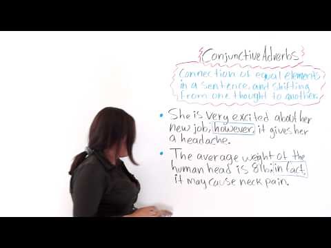English Grammar: Conjunctive Adverbs