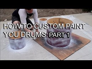 HOW TO CUSTOM PAINT YOUR DRUMKIT - PART 1