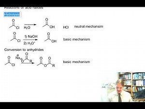 Reactions of acid halides