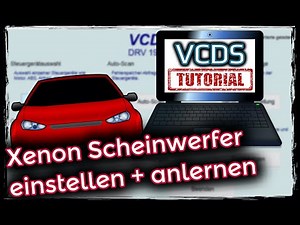 VCDS: Xenon Scheinwerfer anlernen // Scheinwerfer einstellen VW Audi Seat Skoda