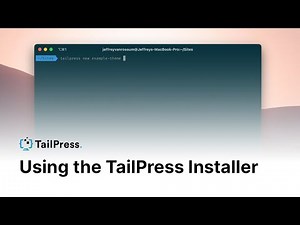 Using the TailPress installer for your next WordPress/Tailwind CSS theme