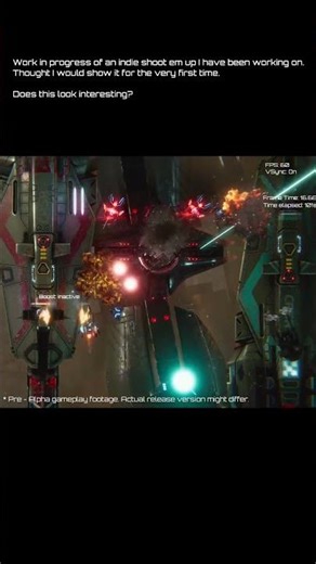 Would you play this? Work in progress - Indie Vertical Scroller shoot em up (shmup)