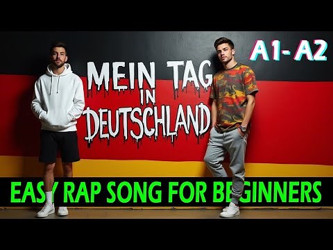 Easy Rap Song to Learn German A1-A2 #deutsch #deutschlernen #german #germanforbeginners #a1german