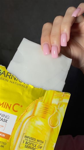 Morning mask✨ GARNIER💛 #morningroutine #garnier #mask