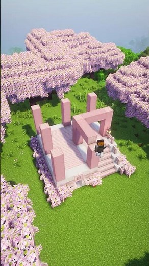 Minecraft Starter Cherry House🌸 #minecraft