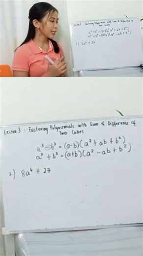 Factoring Polynomials with Sum and Difference of Two Cubes