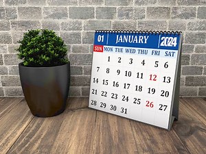 Free Download Printable Yearly Calendar 2024 CDR | 123 calendar | #2024 #design #coreldraw