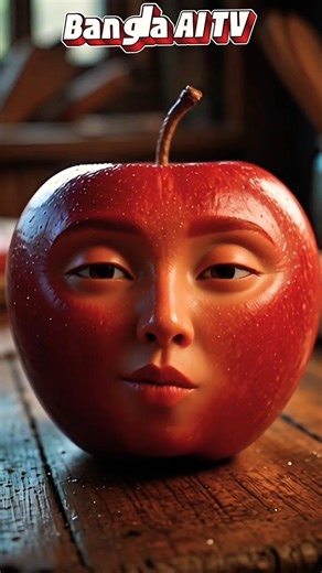 ভরা টাটকা লাল 🍎”🍋 Frame 3: “Crunchy bites, happy heart ❤️#Tags: #AppleDay #FreshBite #HealthyHeart