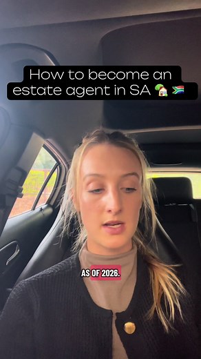 Process of becoming a real estate agent as of 2026- a BRIEF overview 🏡🤝 The PPRA is moving more towards practical on the job learning so you can earn while you learn. #property #estateagent #southafricatiktok #jobsearchtips #realestateagent