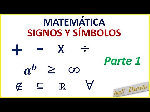 SIGNOS Y SÍMBOLOS USADOS EN MATEMÁTICA - PARTE 1
