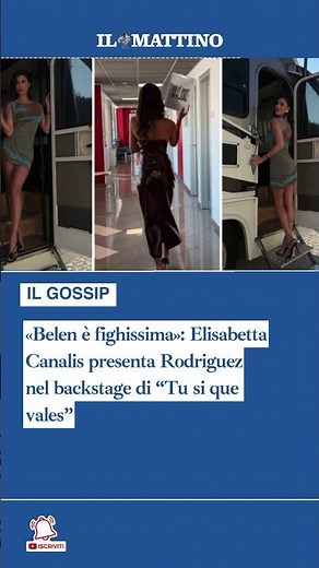 «Belen è fighissima»: Elisabetta Canalis presenta Rodriguez nel backstage di “Tu si que vales”