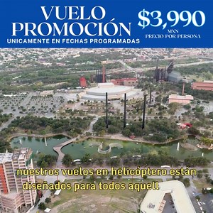 🚁😱¿Estás listo para desafiar la gravedad y disfrutar de vistas panorámicas espectaculares? - 👉En Helicópteros Vip, sabemos que cada momento cuenta, y queremos que tu aventura comience ahora mismo. Y lo mejor de todo, ¡nuestra promoción te hará volar de alegría! Por tiempo limitado, te ofrecemos una oportunidad única: a un increíble precio en nuestros vuelos en helicóptero. No dejes pasar esta oferta exclusiva y aprovecha para cumplir ese sueño de volar que siempre has tenido. - 👉Ya sea que q