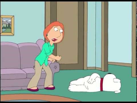 Lois punches Brian