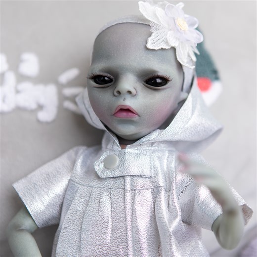 Watch cute Alien reborn baby doll halloween toy on Amazon Live