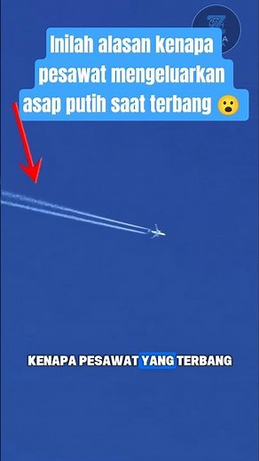 Inilah alasan kenapa pesawat mengeluarkan asap putih saat terbang 😮