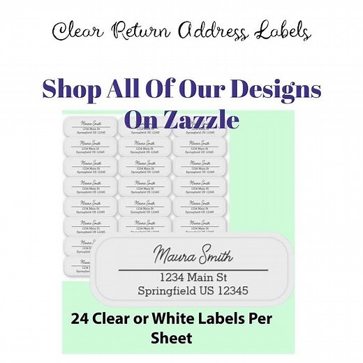 Clear return address labels #zazzlemade