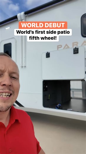 This is an RV industry first! Alliance RV has put a side patio on a full profile fifth wheel for the first time ever! The ALL NEW 2026 Paradigm 388SP is stunning on the inside along with the outside. You have to see all of the amazing features on this RV! Alliance RV #fifthwheel #rv #alliancerv #camper #campertour #worldpremiere | Matt's RV Reviews