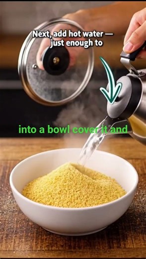 Second Method: Sweet Golden Penny Couscous with Milk and Groundnut | Quick Breakfast Recipe