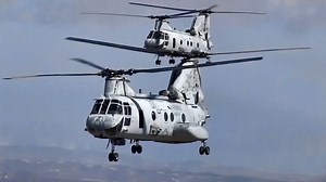 USMC CH-46 Sea Knight 'Phrog' • Last flight over San Diego