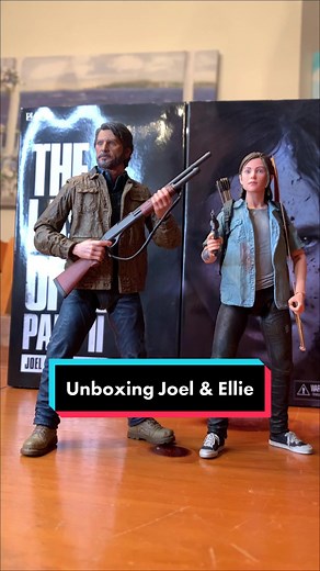 NECA Joel & Ellie Action Figure Unboxing and Review