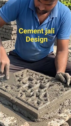 Cement jali Design Making #diy #cement