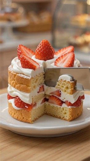 Miniature Strawberry Shortcake 🍓🍰 Tiny Kitchen Baking | Strawberry Dessert ASMR | Mini Kitchen Magic