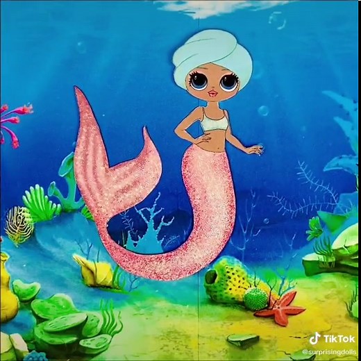 Splash Queen Big Sister Paper Doll | OMG Doll Craft Tutorial