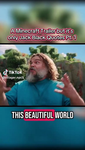Jack Black, the people’s narrator 🫡 #minecraftmovie #Minecraft #aminecraftmovie