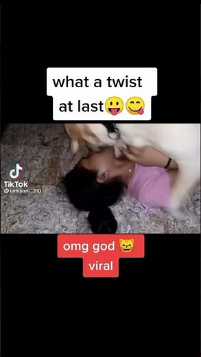 Girl gets kissed and humped by a Dog.. Hot🔥