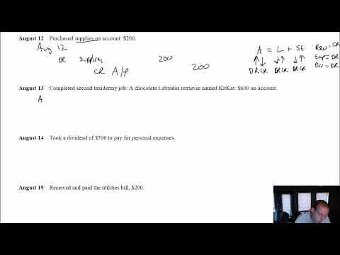 Module 2, Video 2 - Journal Entries - Problem 2-2A