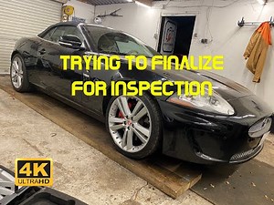 Rebuilding a wrecked Jaguar XK 5.0 Porfolio trying to get her ready for inspection