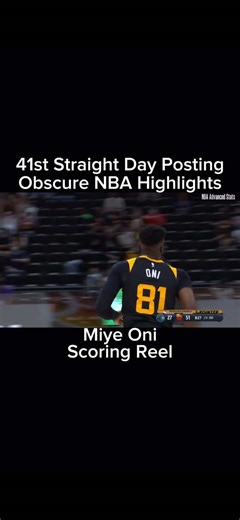 Miye Oni: Career Stats and Journey in the NBA