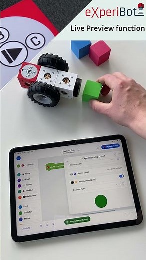 eXperiBot Learning Robot Feature: Live Preview #school #robotics #blockly