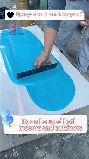 This is epoxy colored sand self-leveling floor paint