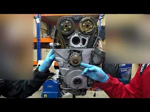 BMW Z3 '97 M44B19 engine reassembly - Timing case cover, fixing stripped threads