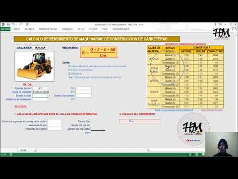 EXCEL for Machinery Performance: TRACTOR | #HebMERMA