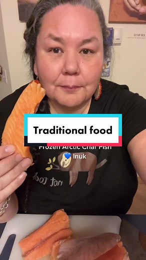 Exploring Traditional Inuit Food: Frozen Arctic Char Fish