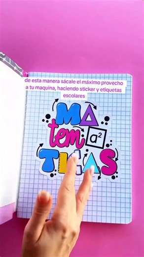 Sticker para cuadernos de materias ✅️ | Ideas Creativas
