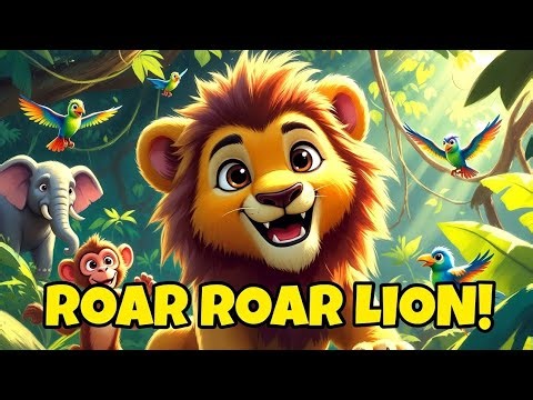 Lion Jungle Friends 🐒🐘 | Fun 3D Cartoon Song for Kids | USA #education