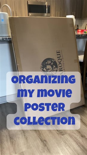 Unboxing my new portfolio and organizing my movie poster collection. #unboxing #collection #movieposter #movie #organize