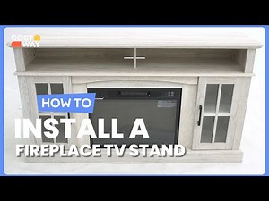 How to Install the Fireplace TV Stand for TVs Up to 65 Inch | FP10106 #costway #howto