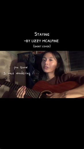 Cover of 'Staying' by Lizzy McAlpine on Guitar