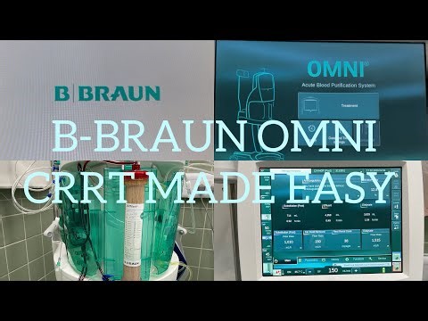 B BRAUN OMNI | CRRT MADE EASY #icunurses #renalreplacementtherapy #healthcareeducation
