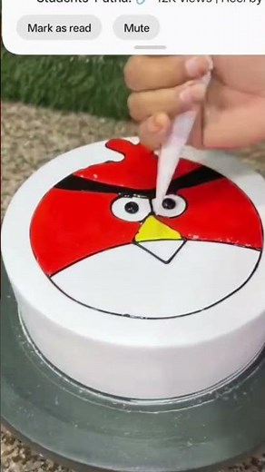 how to make angry birds #cake #funny