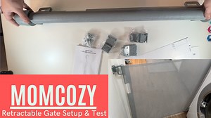 Watch Momcozy Retractable Mesh Baby Gate Setup and Test on Amazon Live
