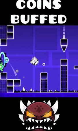 Jumper coins buffed - GD 2.2 #geometrydash #gdupdate #gd #deluxe12 #gaming #gameplay #games