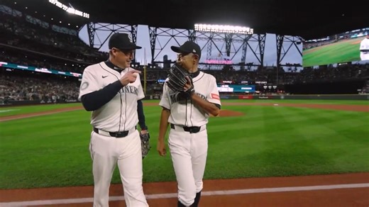 Ichiro Suzuki throws this first pitch the only way he knows how: 84 MPH on the radar, and in FULL uniform! #OpeningDay | MLB