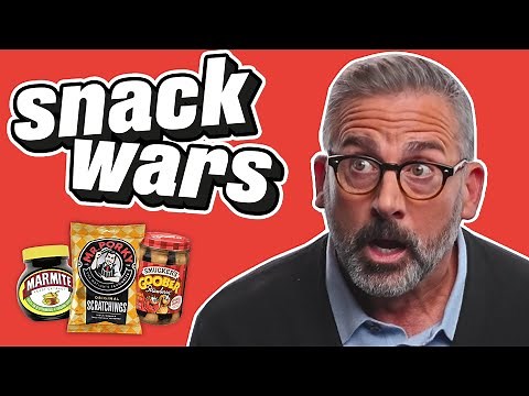 Steve Carell Tries British Snacks For The First Time | Snack Wars